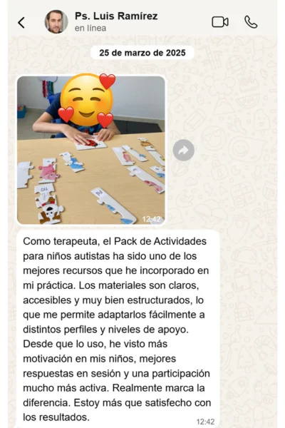 Luis Ramírez: Psicólogo infantil TEA